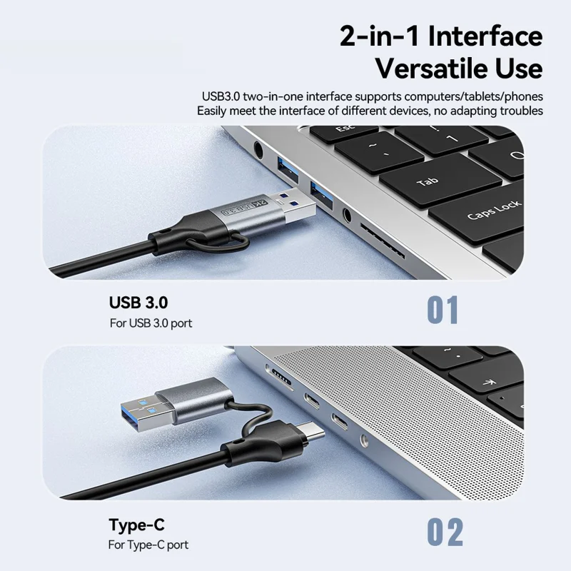 ESSAGER ECJK2K-HC0G-Z 4K 60Hz HDMI Video Capture Card USB 3.0 2 in 1 Interface Plug and Play Capture Card with Cable