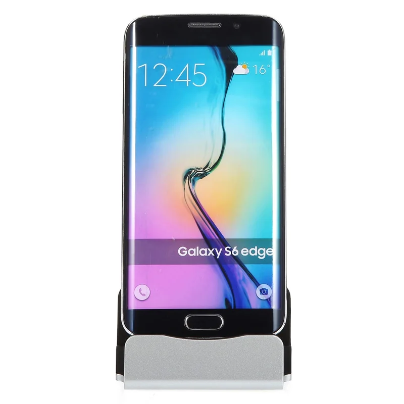 Type-C Desktop Charging Dock Stand Multifunctional Charging Station for Smartphones - Silver