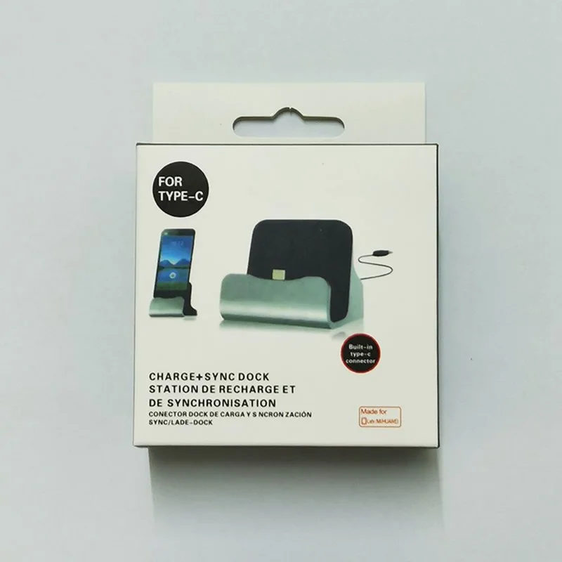 Type-C Desktop Charging Dock Stand Multifunctional Charging Station for Smartphones - Silver