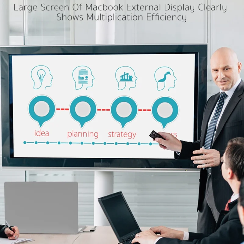 COTECI 4 in 1 USB-C Hub Multiport Adapter Type-C to HD+USB2.0+USB3.0+PD / Data Transmission for MacBook Laptop - Grey