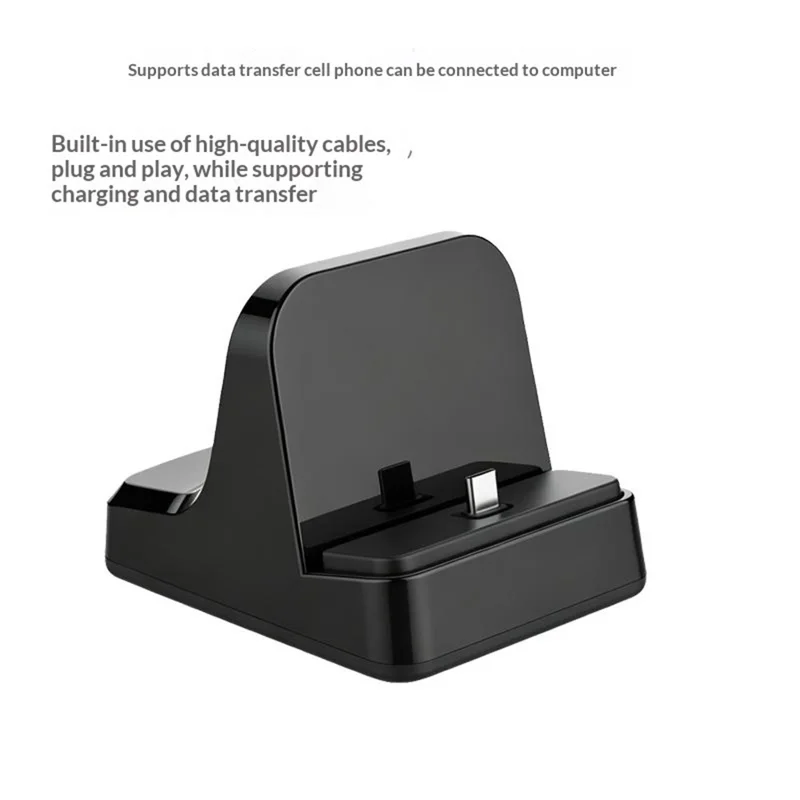 UC-03 Type-C Phone Charging Station Desktop Stand 120W QC3.0 PD Fast Charge Adjustable Charging Dock - Black