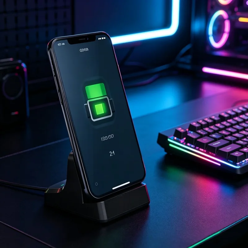 UC-03 Type-C Phone Charging Station Desktop Stand 120W QC3.0 PD Fast Charge Adjustable Charging Dock - Black