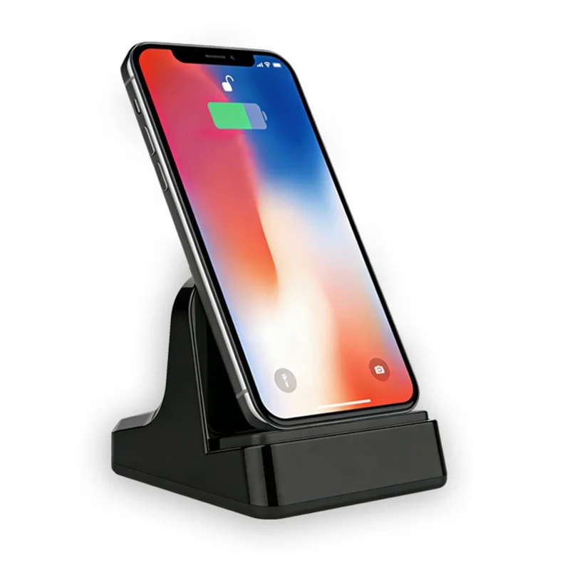 UC-03 Type-C Phone Charging Station Desktop Stand 120W QC3.0 PD Fast Charge Adjustable Charging Dock - Black