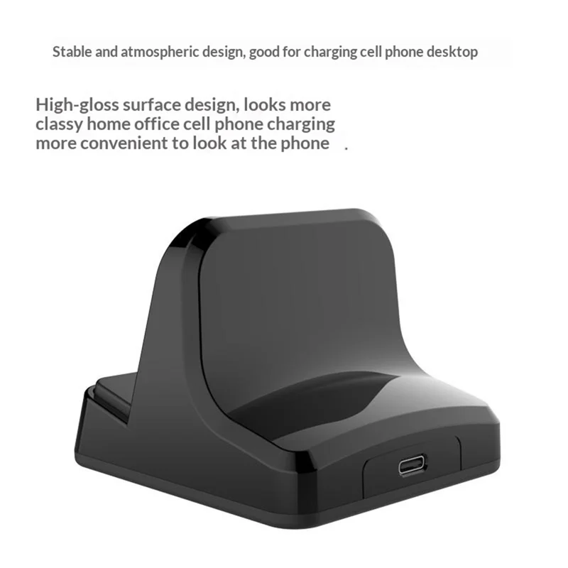 UC-03 Type-C Phone Charging Station Desktop Stand 120W QC3.0 PD Fast Charge Adjustable Charging Dock - Black