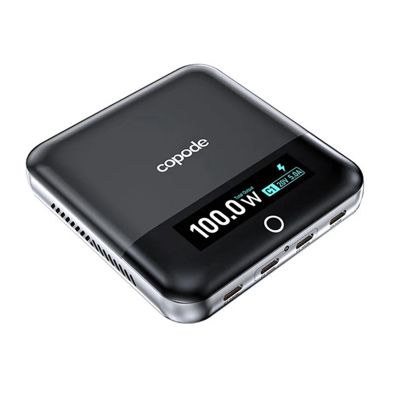 COPODE WLX-905 OLED Display 6-Port GaN Charger 100W PD 4 Type-C + 2 USB-A Desktop Charging Station Support AVS & PPS Protocol - EU Plug
