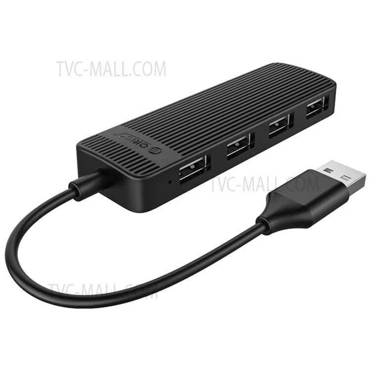 ORICO FL02 Multi-Port USB2.0 Hub Mini Portable Mini USB Adapter High-speed Sync Converter for Laptops - Black