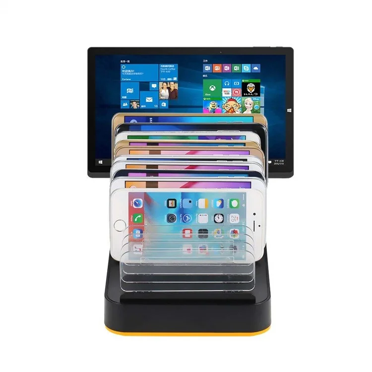 8815 Mobile Phone Tablet Charger 15 Port USB Charging Station 5V 20A 100W High Power Charging Stand (with CE) - UK Plug