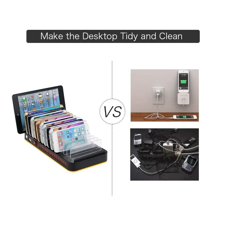 8815 Mobile Phone Tablet Charger 15 Port USB Charging Station 5V 20A 100W High Power Charging Stand (with CE) - EU Plug
