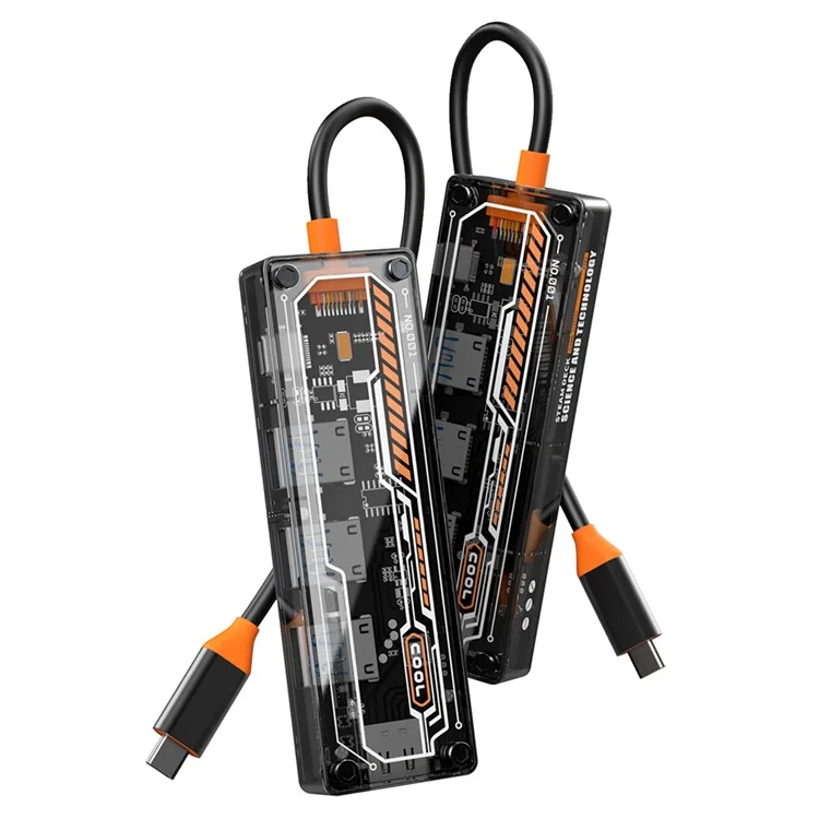 SW5H 5 Porte Type-C Hub Adattatore Type-C a Type-C PD Ricarica Rapida+USB 3.0+USB 2.0x2+HD Dock Station Chiaro Convertitore