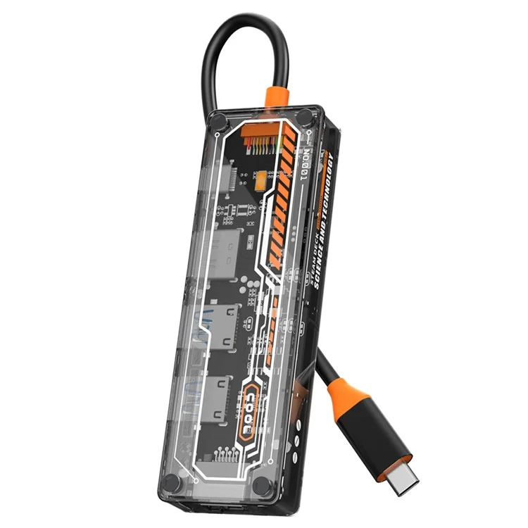 SW5R 5-в-1 Type-C концентратор док-станция Type-C к Type-C PD быстрая зарядка+HD+USB3.0+USB2.0+RJ45 Многофункциональный порт Адаптер 
