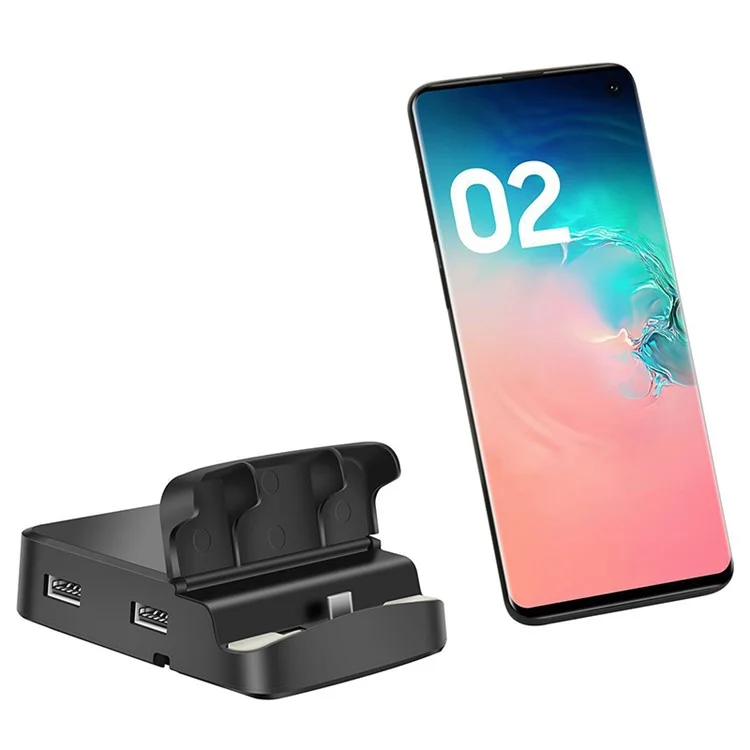 Estação de Acoplamento USB-C 8 em 1 com Hub Adaptador com USB3.0 / 2 USB2.0 / HD / TF / SD, Suporte de Carregamento de Celular Tipo-C