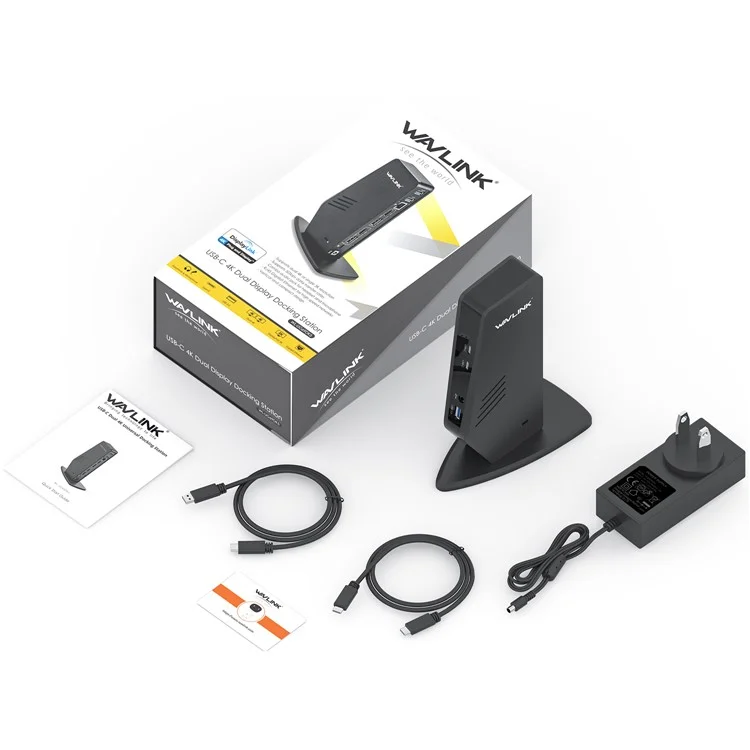 WAVLINK WL-UG69DK5 USB 3.0 Docking Station Laptop Dual 5K / 4K 60Hz Monitor Adapter - AU Plug