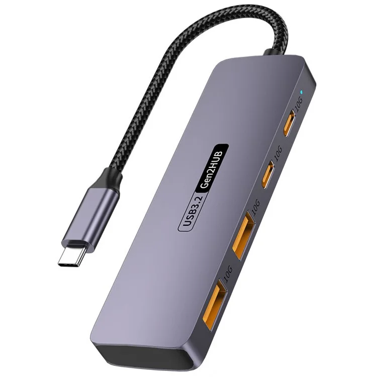 Stazione di aggancio T-508 4-in-1 Type-C per notebook, tablet, smartphone Splitter Converter USB 3.2 Hub