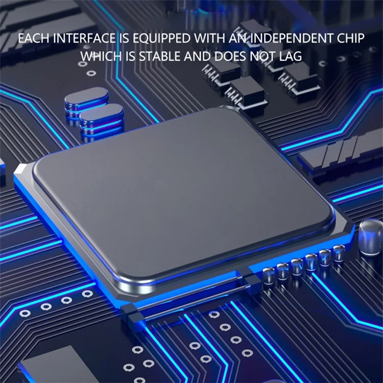 T205 USB / Type-C to USB2.0x2 + USB3.0 + TF / SD Slot USB Hub Laptop Phone Docking Station