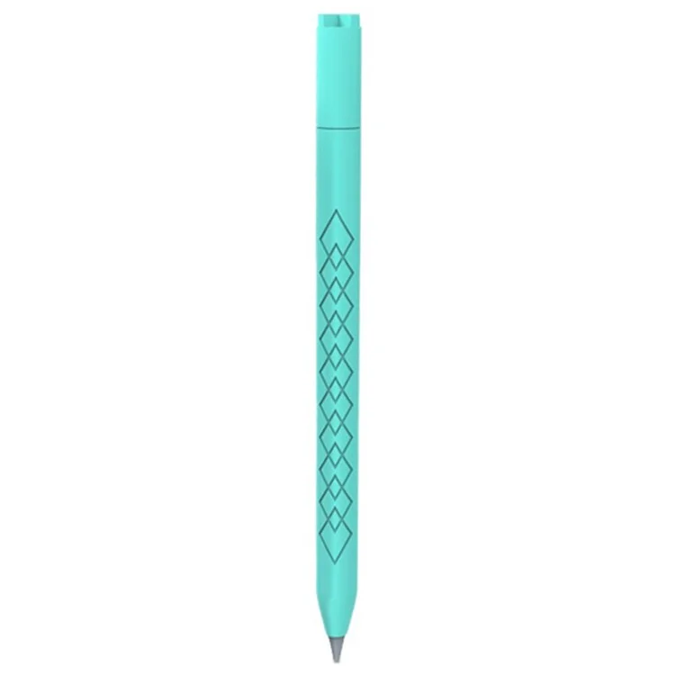 Para Apple Pencil 3 (USB-C) Funda Protectora de Silicona Antiincrustante con Textura de Diamante - Verde Menta