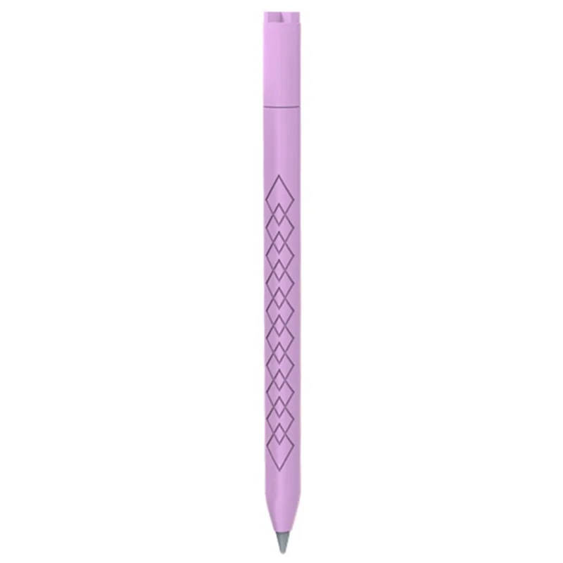 For Apple Pencil 3 (USB-C) Anti-scratch Silicone Sleeve Diamond Texture Stylus Pen Protective Cover - Purple