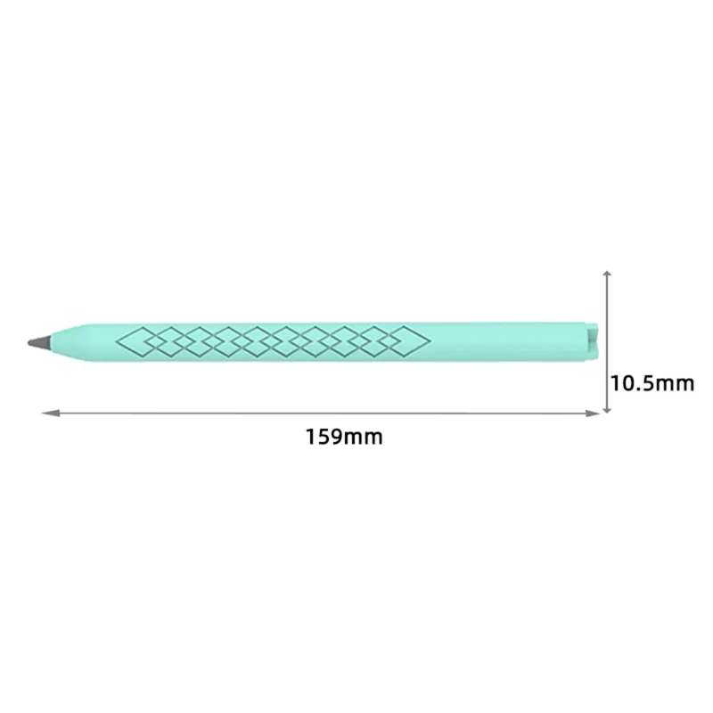 For Apple Pencil 3 (USB-C) Anti-scratch Silicone Sleeve Diamond Texture Stylus Pen Protective Cover - Purple