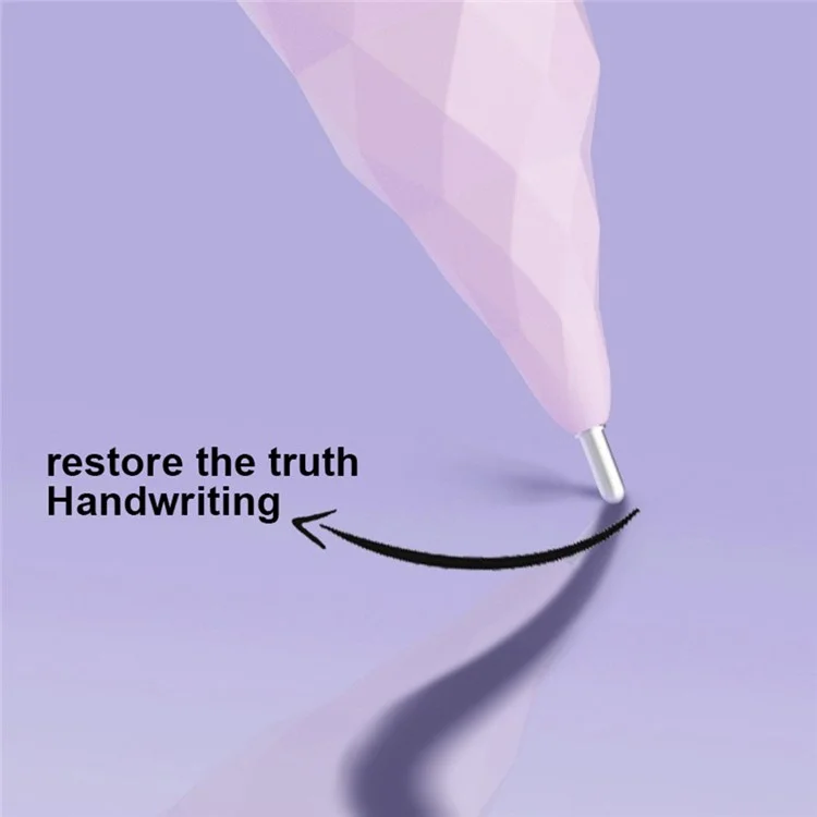 For Apple Pencil (2nd Generation) / Pencil (1st Generation) / Pencil (USB-C) Tips Rhombus Noiseless Pen Tips - Fine Point / Light Pink