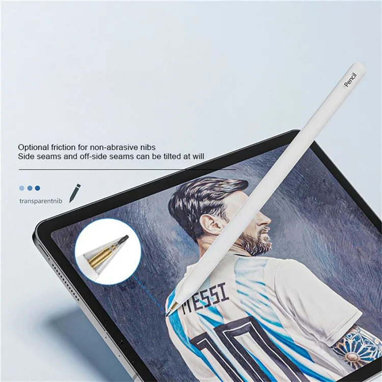 Clear Replacement Tip for Apple Pencil (2nd Generation) / (1st Generation) HB Transparent Stylus Nib - Ball Nib+White