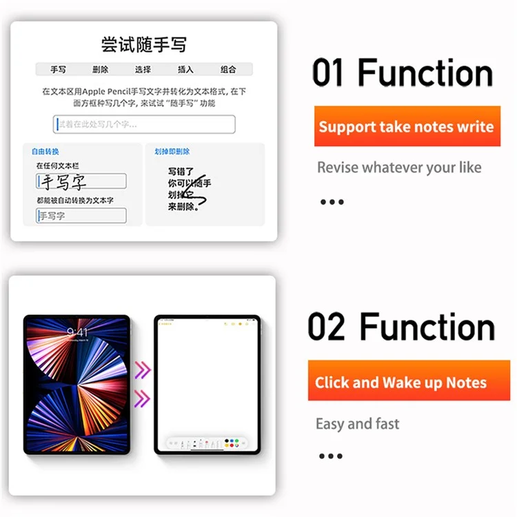 wiwu pencil w stylus pen для ipad pro 12.9 (2022) /(2021) /(2020) (2018) / pro 11 (2022) /(2021) /(2020) /(2018) / воздух (2022) /(2020) / mini (2021)