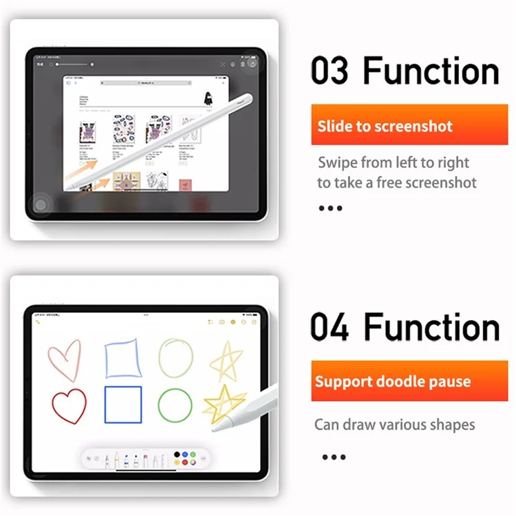 wiwu pencil w stylus pen для ipad pro 12.9 (2022) /(2021) /(2020) (2018) / pro 11 (2022) /(2021) /(2020) /(2018) / воздух (2022) /(2020) / mini (2021)