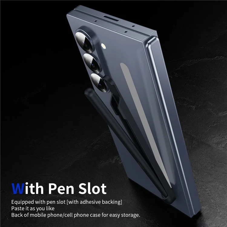 For Samsung Galaxy Z Fold6 5G / Z Fold5 5G / Z Fold4 5G / Z Fold3 5G Electromagnetic Pen Stylus with Pen Slot - Black