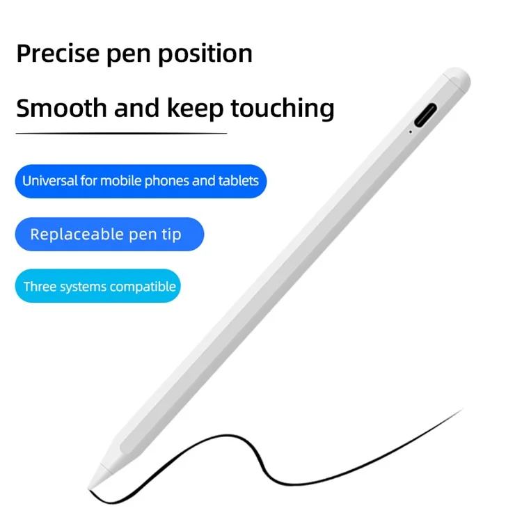 Magnetic Stylus Pen Rechargeable Touch Screen Pencil Compatible with iPad iPhone Samsung