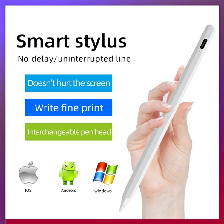 Magnetic Stylus Pen Rechargeable Touch Screen Pencil Compatible with iPad iPhone Samsung