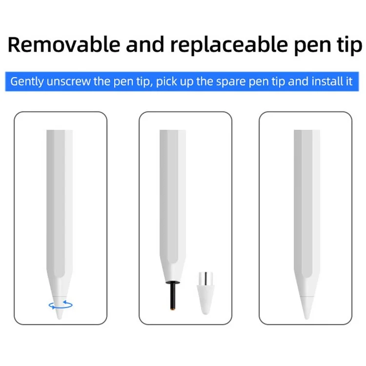 Magnetic Stylus Pen Rechargeable Touch Screen Pencil Compatible with iPad iPhone Samsung
