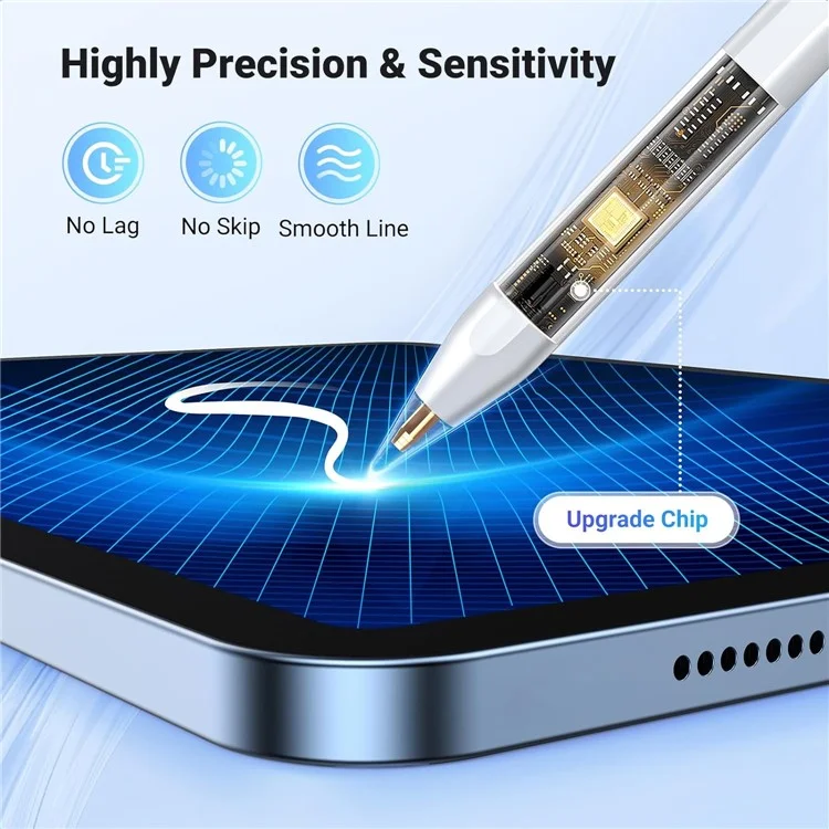 Bolígrafo estilográfico UGREEN de aleación de aluminio con control de toque preciso y punta de POM de 1,5 mm para iPad 6 / 7 / 8 / 9 / 10