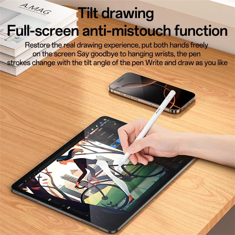YESIDO ST17 For iPad Stylus Pen Rechargeable Touch Screen Pencil Precision Writing Drawing Tool