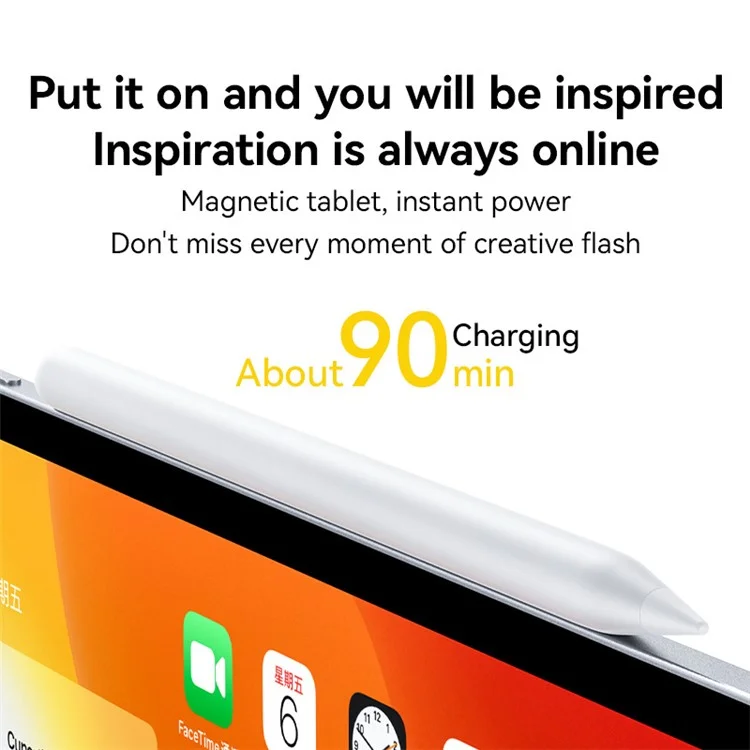 YESIDO ST18 Lápiz Stylus para iPad con Carga Inalámbrica y Sujeción Magnética para Pantalla Táctil