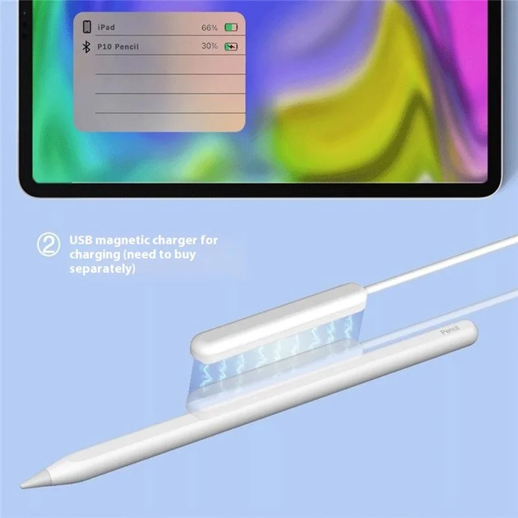 P10 Touch Pen for iPad Air (2022) /  iPad mini (2021) / iPad Pro 12.9 (2021) Magnetic Wireless Charging Capacitive Stylus