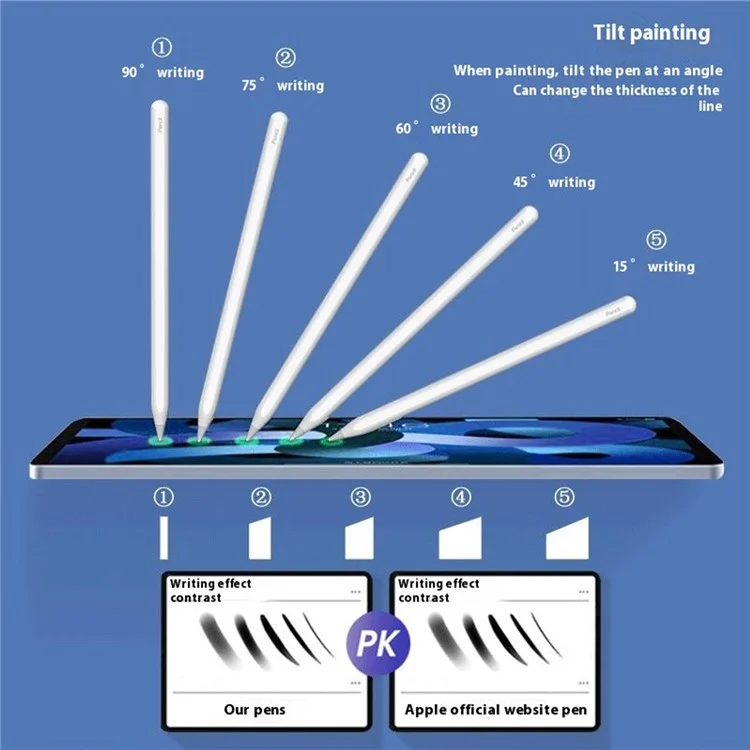 P10 Touch Pen for iPad Air (2022) /  iPad mini (2021) / iPad Pro 12.9 (2021) Magnetic Wireless Charging Capacitive Stylus