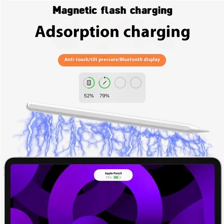 P10 Touch Pen for iPad Air (2022) /  iPad mini (2021) / iPad Pro 12.9 (2021) Magnetic Wireless Charging Capacitive Stylus