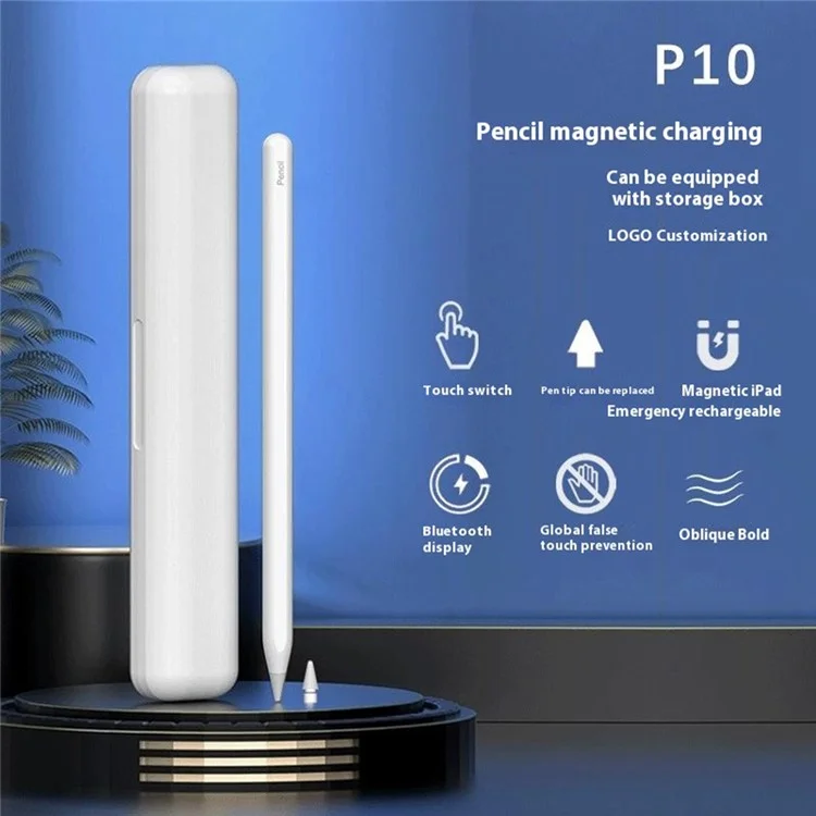 P10 Touch Pen for iPad Air (2022) /  iPad mini (2021) / iPad Pro 12.9 (2021) Magnetic Wireless Charging Capacitive Stylus