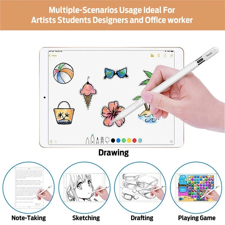 Lápiz Stylus P20Pro Compatible con Bluetooth para Escritura Digital, Lápiz Capacitivo Magnético para Pantalla Táctil de iPad