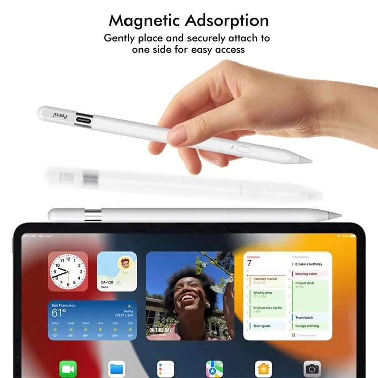 Lápiz Stylus P20Pro Compatible con Bluetooth para Escritura Digital, Lápiz Capacitivo Magnético para Pantalla Táctil de iPad
