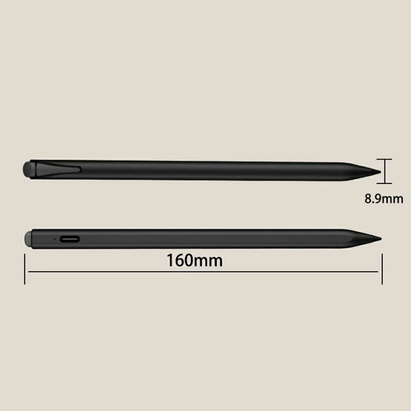 P23 USI Protocol Stylus Magnetic Attachment Capacitive Pen with Rubber Eraser for Digital Writing Drawing