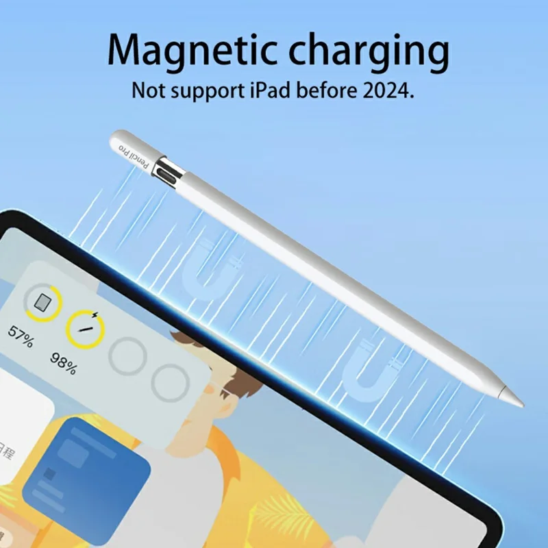 P24pro 1,7 mm Spitze Aktiver kapazitiver Stylus Magnetischer kabellose Touchscreen-Stift für iPad