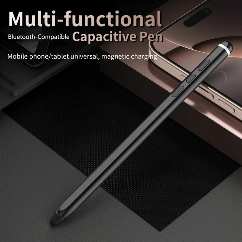 For Samsung Galaxy Z Fold7 5G Capacitive Pen Bluetooth-Compatible Digital Precision Input Writing Stylus - Black