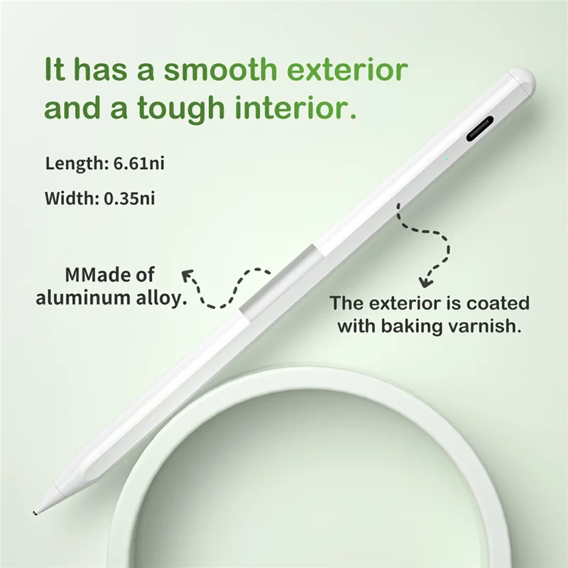 KHD-108T Universal Aktiver Stylus-Stift für Kapazitive Touchscreens, Wiederaufladbar mit Handflächenerkennung