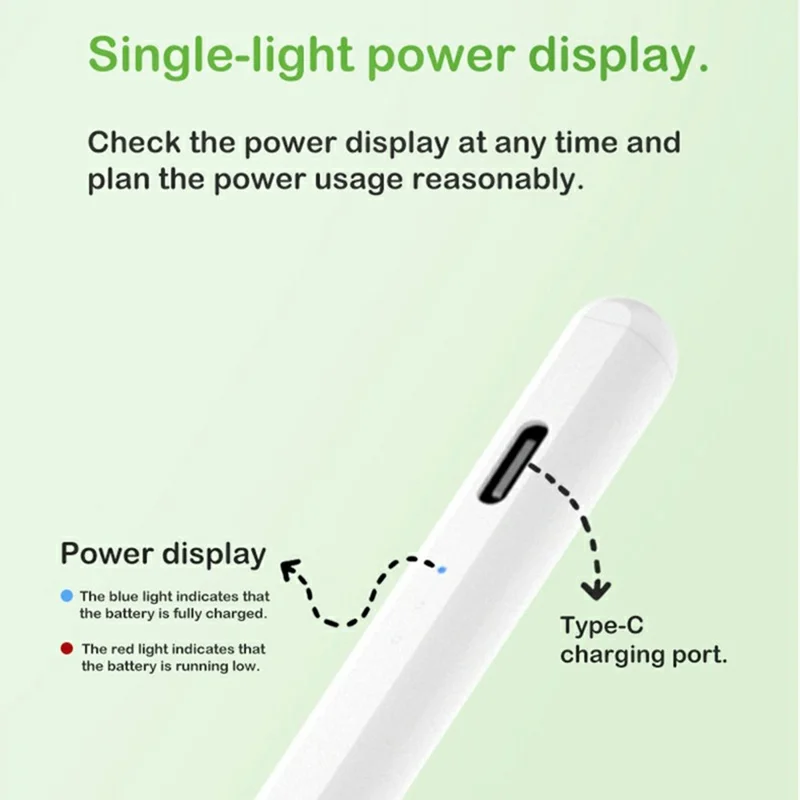 KHD-108T Universal Aktiver Stylus-Stift für Kapazitive Touchscreens, Wiederaufladbar mit Handflächenerkennung