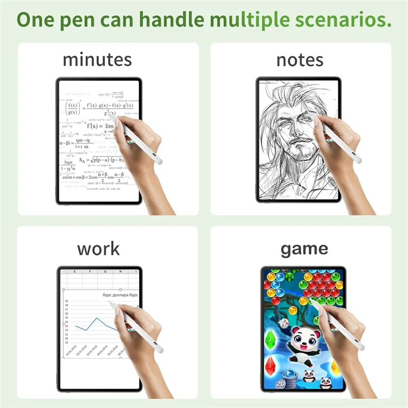 KHD-108T Universal Aktiver Stylus-Stift für Kapazitive Touchscreens, Wiederaufladbar mit Handflächenerkennung