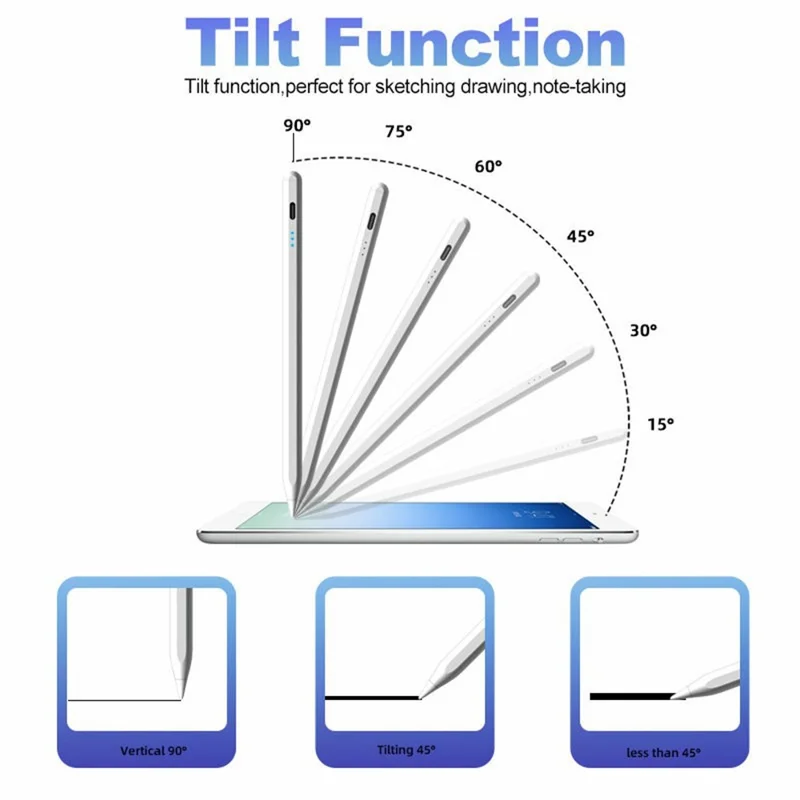 JD19-P For iPad (2018 and Later) Capacitive Stylus Pen Tablet Touch Screen Handwriting Pen