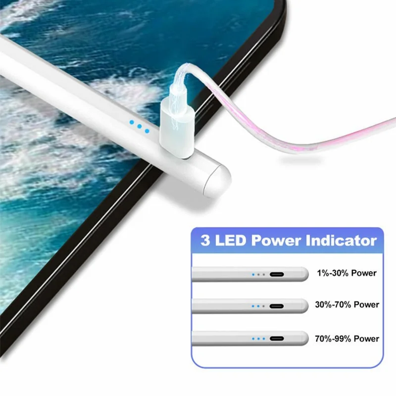 JD19-P For iPad (2018 and Later) Capacitive Stylus Pen Tablet Touch Screen Handwriting Pen