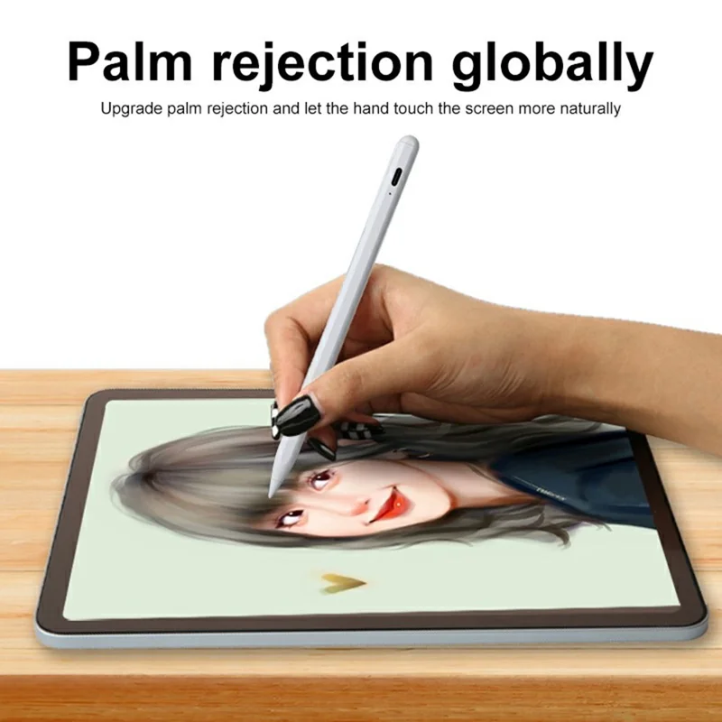 JD18-P For iPad (2018 and Later) Capacitive Stylus Pen Palm Rejection Tablet Touch Screen Pen