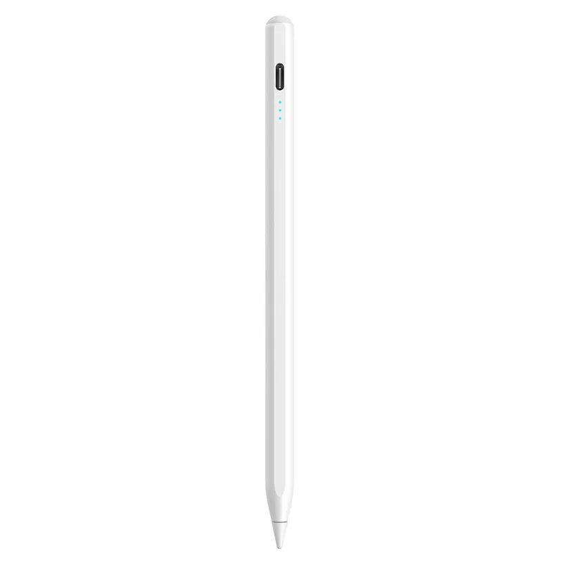 JOYROOM JR-X9S PRO Caneta Stylus Capacitiva Ativa com Carregamento Rápido Type-C e 2 Pontas - Branco