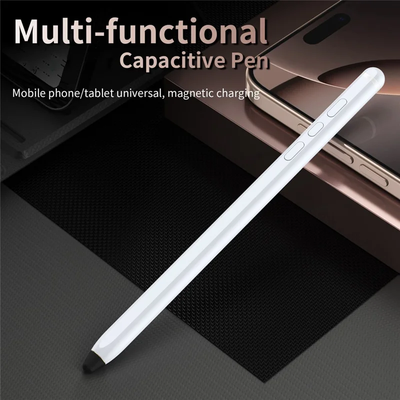 For Samsung Galaxy Z Fold8 Bluetooth-compatible Stylus Pen Magnetic Charging Capacitive Touchscreen Pen - White