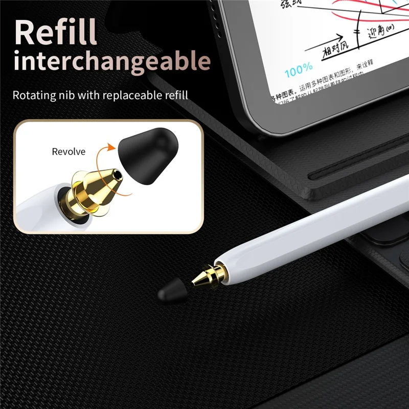 For Samsung Galaxy Z Fold8 Bluetooth-compatible Stylus Pen Magnetic Charging Capacitive Touchscreen Pen - White